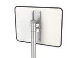 600 x 450 mm spiegel VEL450 RVS met RVS kader 0 tot 10 m