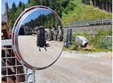 300 mm verkeersspiegel VEMR30 RVS met RVS kader 0 tot 5 m