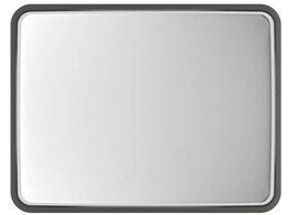 600 x 450 mm spiegel VEL450 RVS met RVS kader 0 tot 10 m
