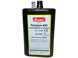 Premium 800 Nissen batterij 6V 7-9 Ah incl. BEBAT bijdrage