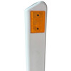 Katafootpaal PVC driehoekig 130 x 100 x 1120 mm oranje wit CE markering