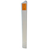 Katafootpaal PVC driehoekig 130 x 100 x 1120 mm oranje wit CE markering