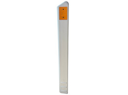 Katafootpaal PVC driehoekig 130 x 100 x 1120 mm oranje wit CE markering