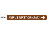 F35 verkeersbord SB250 1200 x 150 mm klasse 1 naar rechts