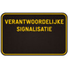 Verantwoordelijke signalisatie verkeersbord SB250 600 x 400 mm klasse 1 blanco