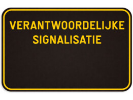 Verantwoordelijke signalisatie verkeersbord SB250 600 x 400 mm klasse 1 blanco