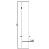 Grondkoker wegneempaal 70 x 70 mm