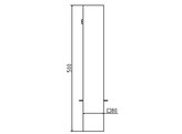 Grondkoker wegneempaal 70 x 70 mm