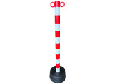 Kettingpaal betonvoet 7 kg rood wit