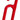 PVC kettinghaak rood