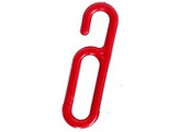 PVC kettinghaak rood
