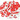 PVC ketting 25 m - 8 mm rood wit
