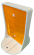 PVC separator reflector 85 x 150 mm oranje wit